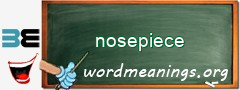 WordMeaning blackboard for nosepiece